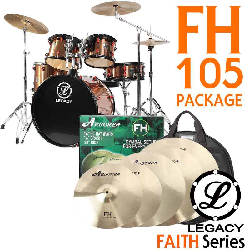 [★드럼채널★] Legacy 'Faith' Series FH105 할인패키지 (Arborea FH 18" Set)