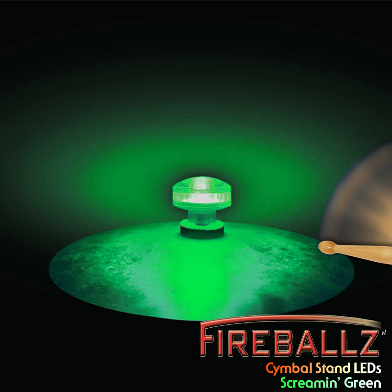 Fireballz Cymbal LEDs (LED 윙넛) -Screamin' Green- FX14GR-