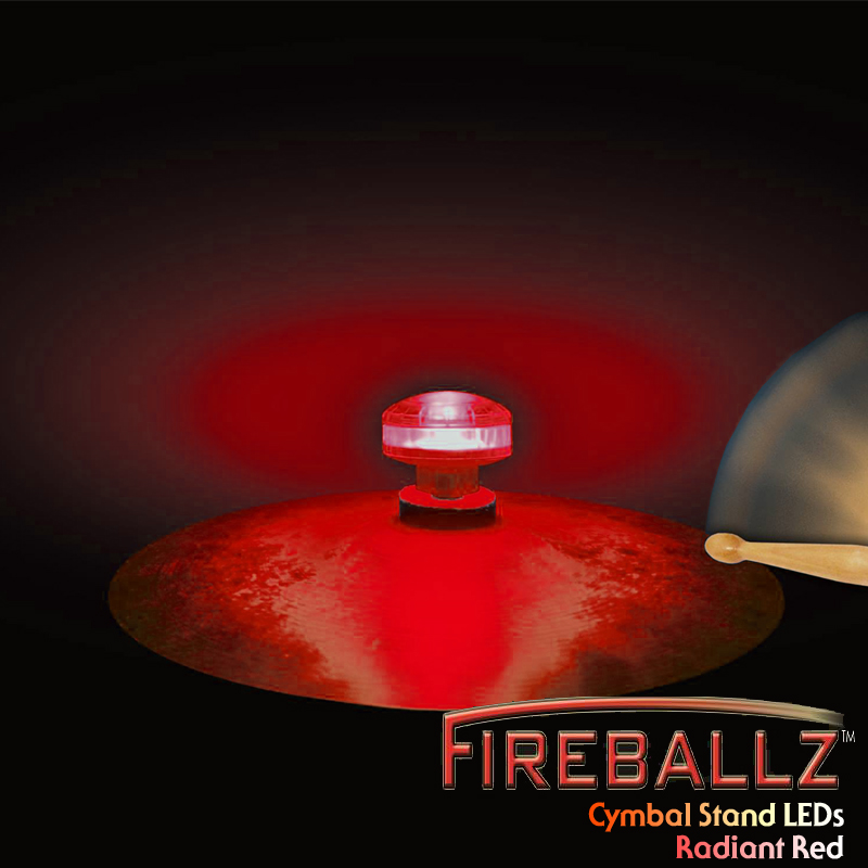 Fireballz Cymbal LEDs (LED 윙넛) -Radiant Red- FX14RD-