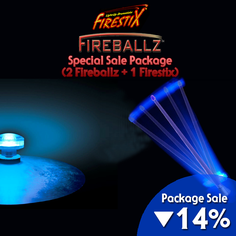 [★드럼채널★] Fireballz+Firestix Special Package (LED윙넛2개+LED드럼스틱) /수량한정! 패키지세일!