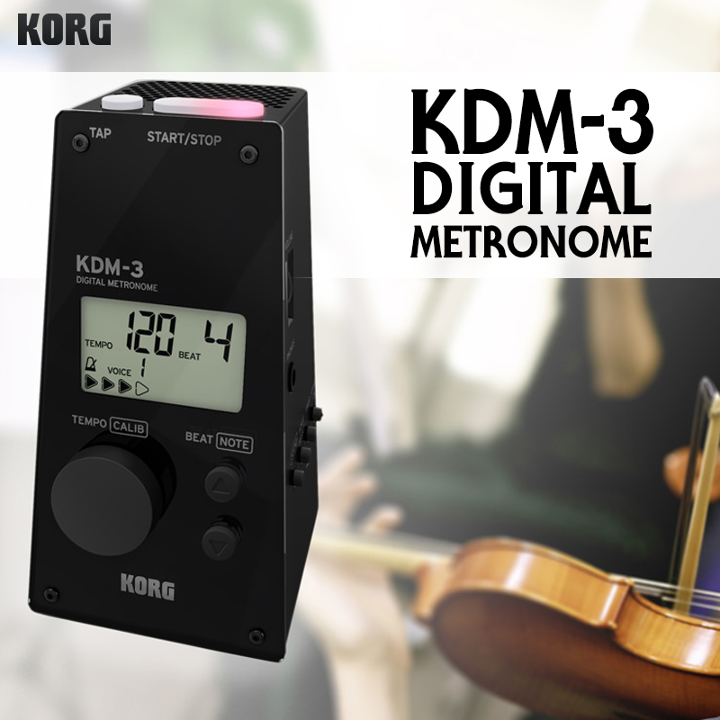 [★드럼채널★] Korg KDM-3 BK 디지털 메트로놈 (블랙색상)
