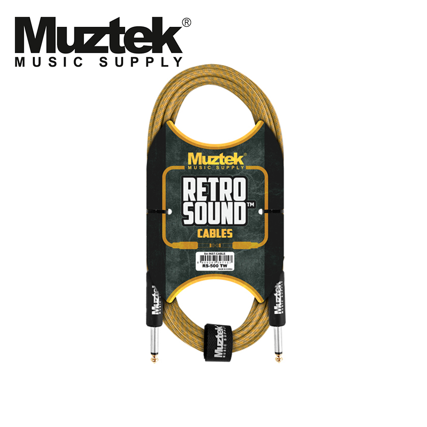 MUZTEK 뮤즈텍 레트로 사운드 기타케이블 Guitar Cable (RS-500TW)