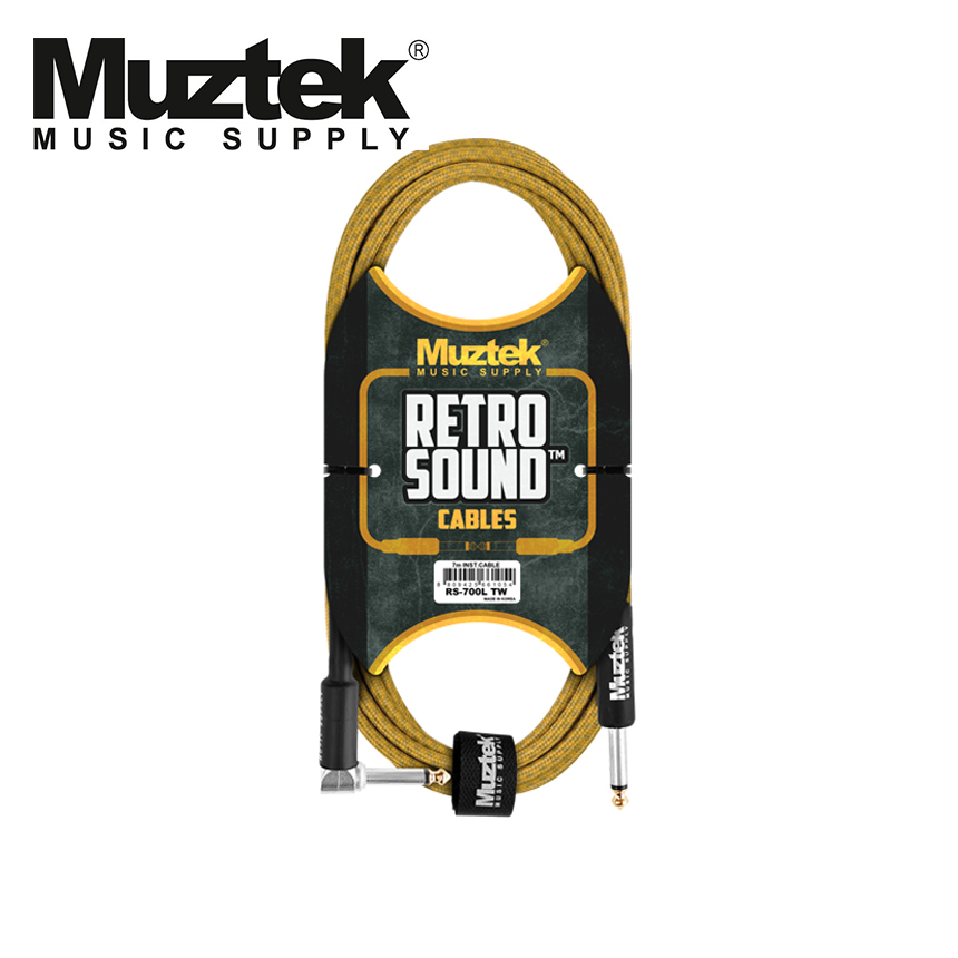MUZTEK 뮤즈텍 레트로 사운드 기타케이블 Guitar Cable (RS-700L TW)