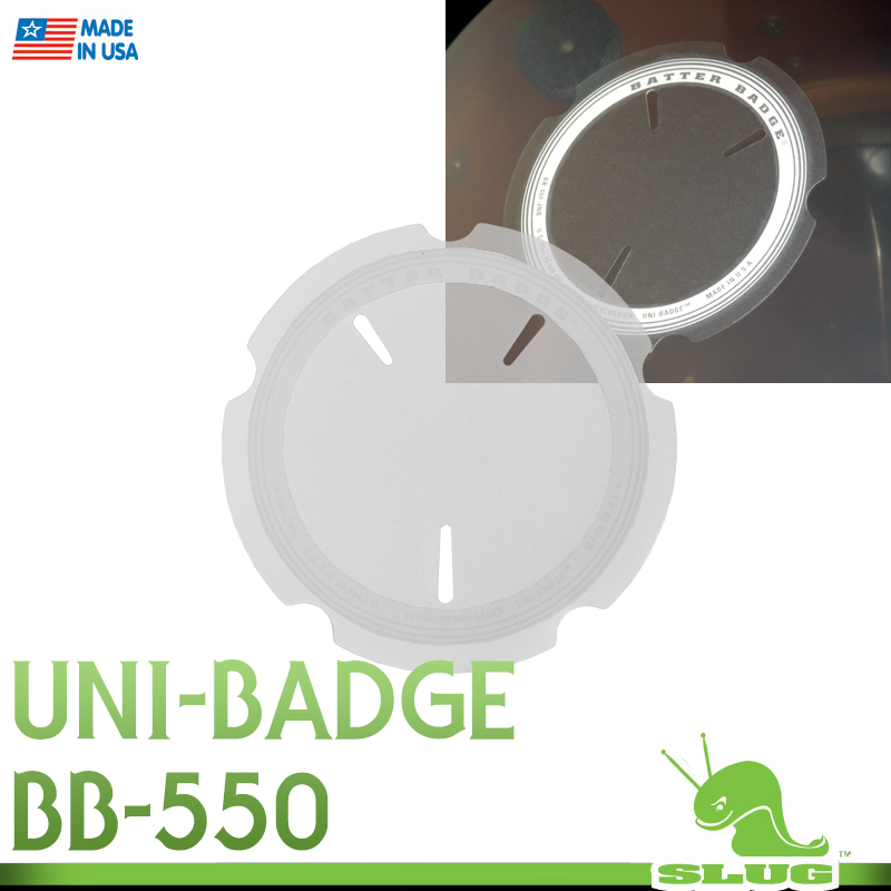 Slug Percussion Uni-Badge (스네어/베이스/탐탐 패치) BB-550