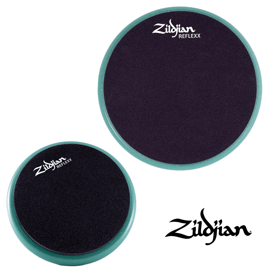 Zildjian 저소음 양면 연습 패드 6-10인치 (Reflexx Conditioning Pad Green)
