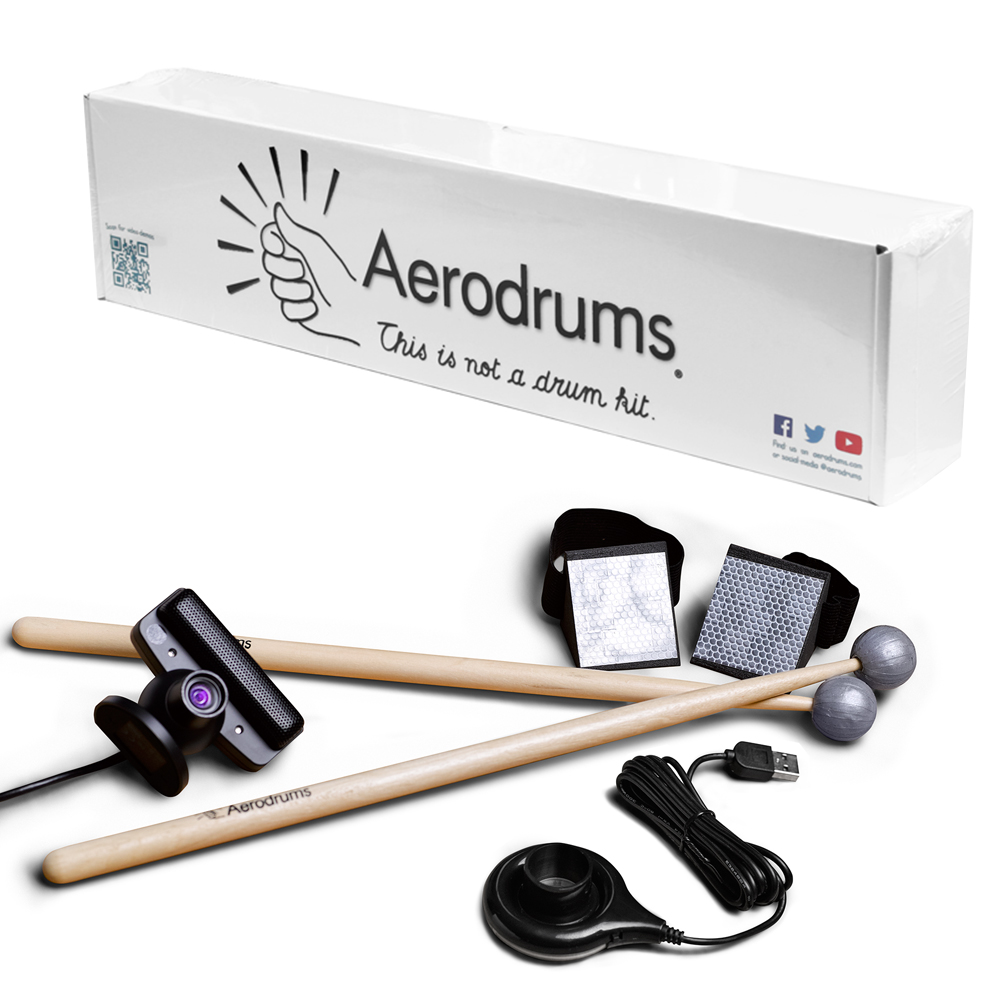 에어로드럼 (Aerodrums Camera Bundle Pack) 드럼없이 드럼을 연주한다  /에어드럼 /모션드럼/ 가상드럼/가정용드럼