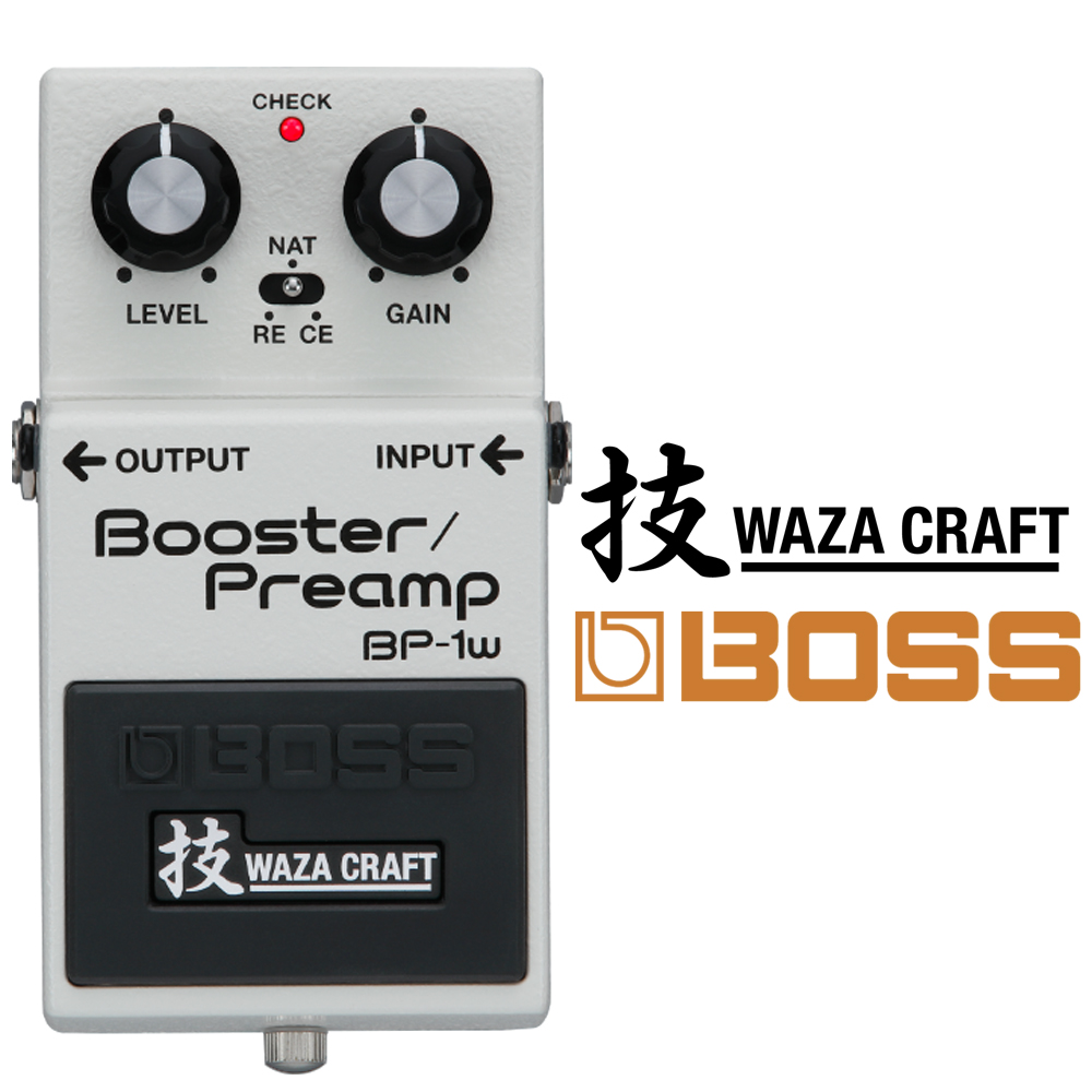 BOSS BP-1W (WAZA CRAFT) 부스터 프리앰프 페달, 일본생산