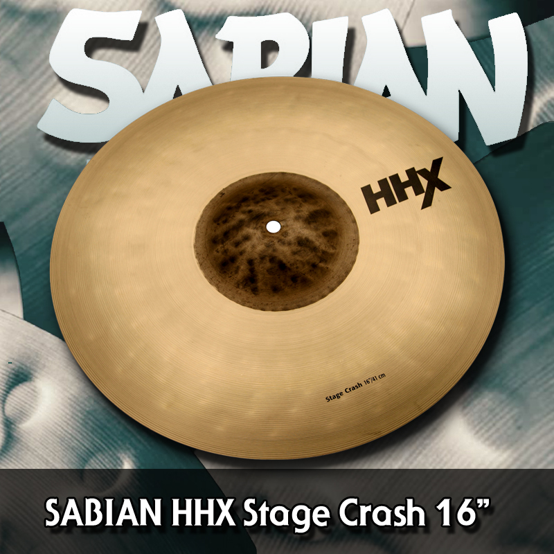 [★드럼채널★] SABIAN HHX Stage Crash Cymbal