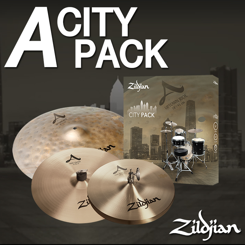 [★드럼채널★] Zildjian A Series 'City Pack' (12,14,18") / 심벌세트 /컴팩트한 세팅에 최고! (ACITYP248)