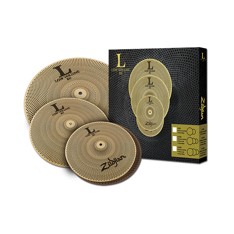 Zildjian Low Volume L80 시리즈 심벌 세트 14/16/18" (LV468)