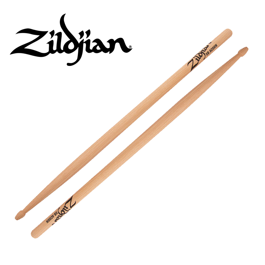 Zildjian 5B 아콘팁 드럼스틱 우드팁 (5B Acorn Tip,5BCW)