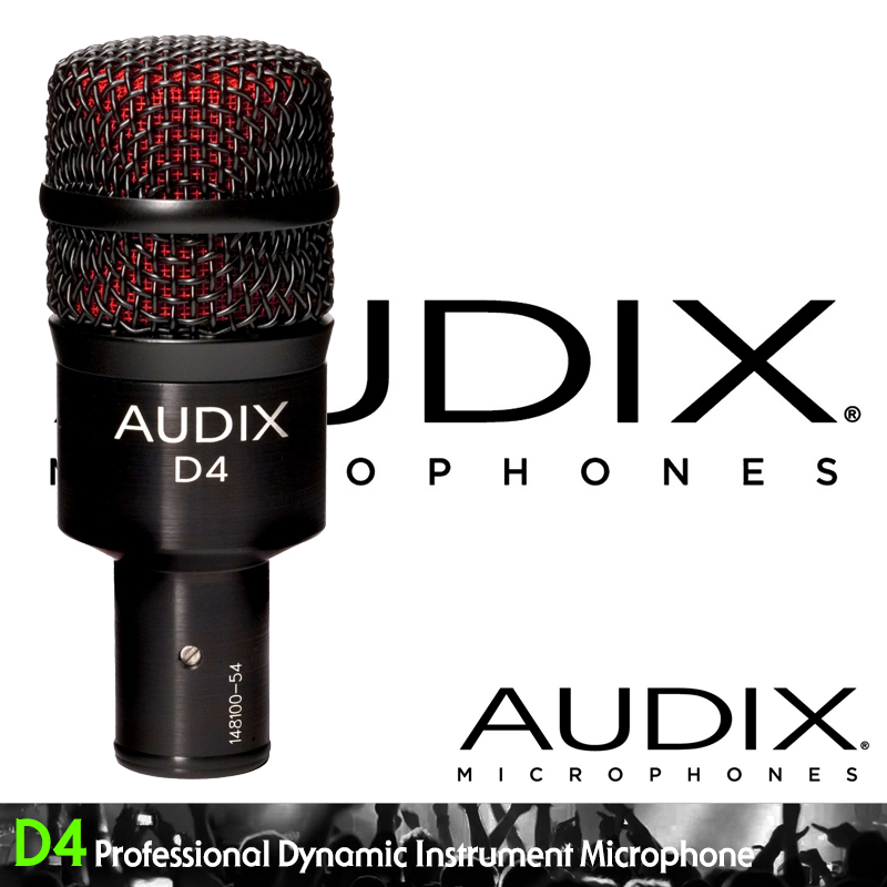 [★드럼채널★] Audix D4 Dynamic Instrument Mic (플로어탐,랙탐,카혼,콩가등) 