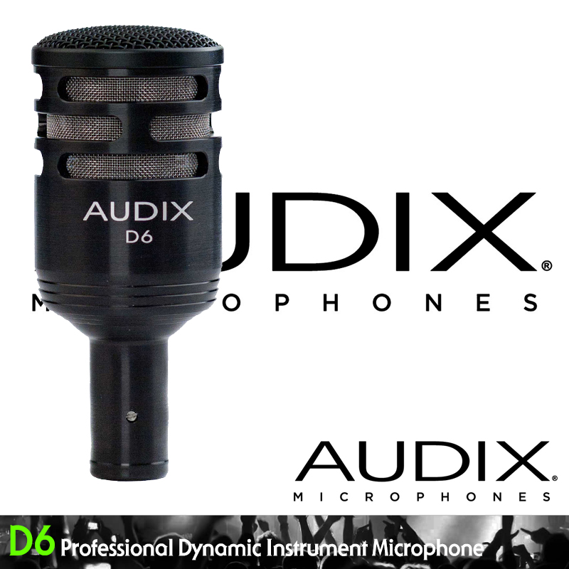 [★드럼채널★] Audix D6 Dynamic Instrument Microphone (킥드럼/베이스) 