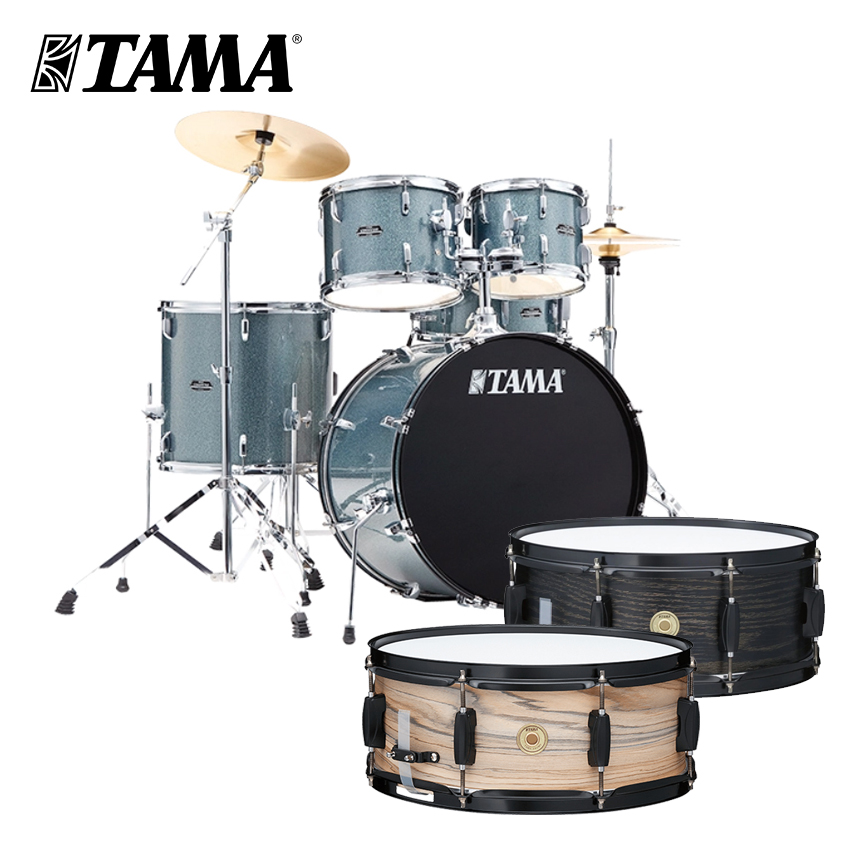 TAMA 타마 스테이지 스타 5기통 드럼 세트 + 우드웍스 스네어 업그레이드 FREE! 패키지 (Stagestar, ST52H6)