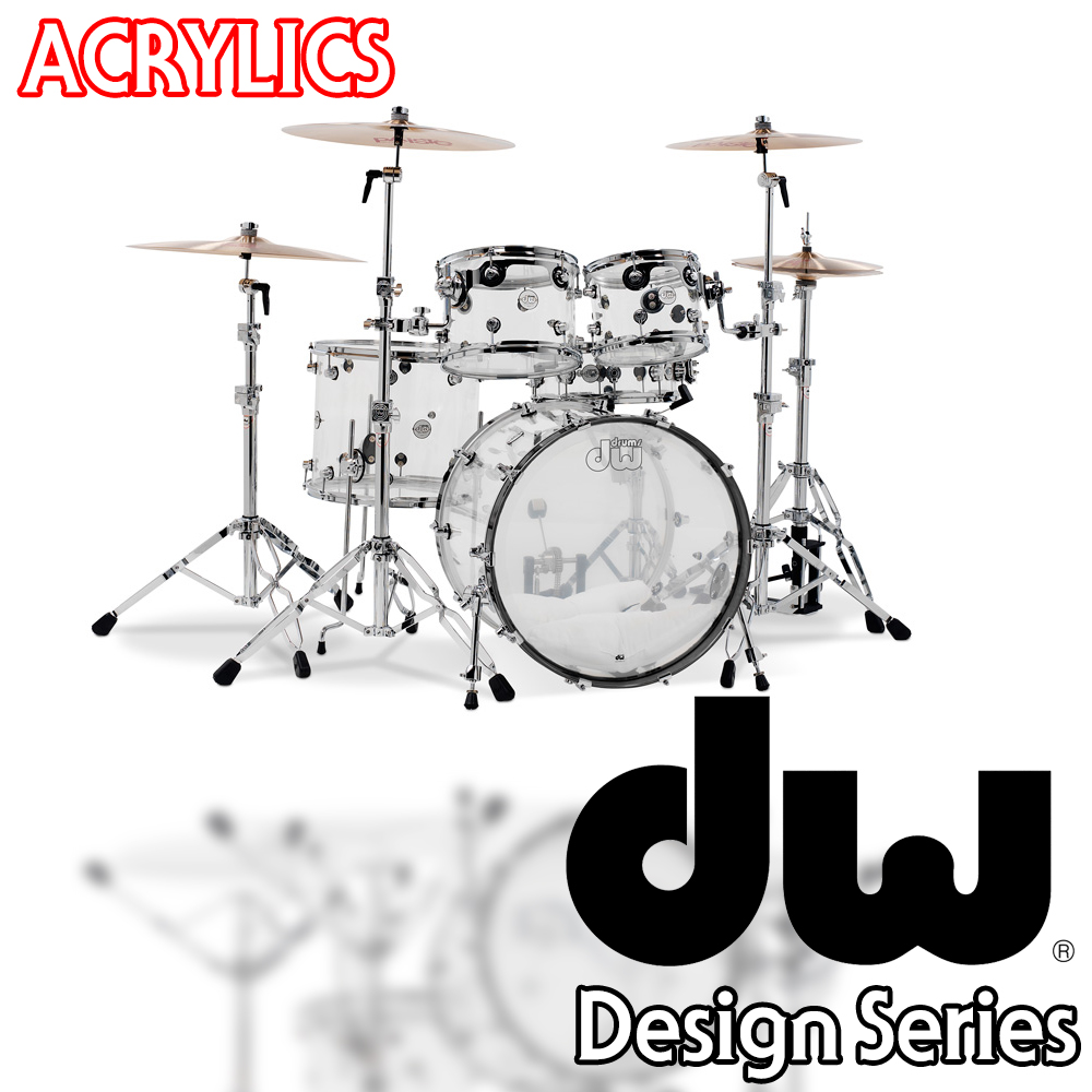 DW Design Series "Acrylics" 5기통 쉘팩 (아크릴 쉘) /DDAC2215CL
