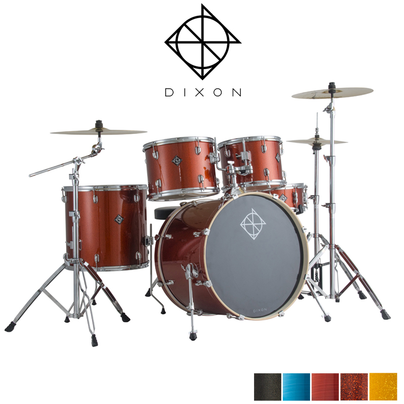 [★드럼채널★] Dixon Spark 5pcs Drum Set (22"베이스/색상5종) /딕슨/스파크/드럼세트