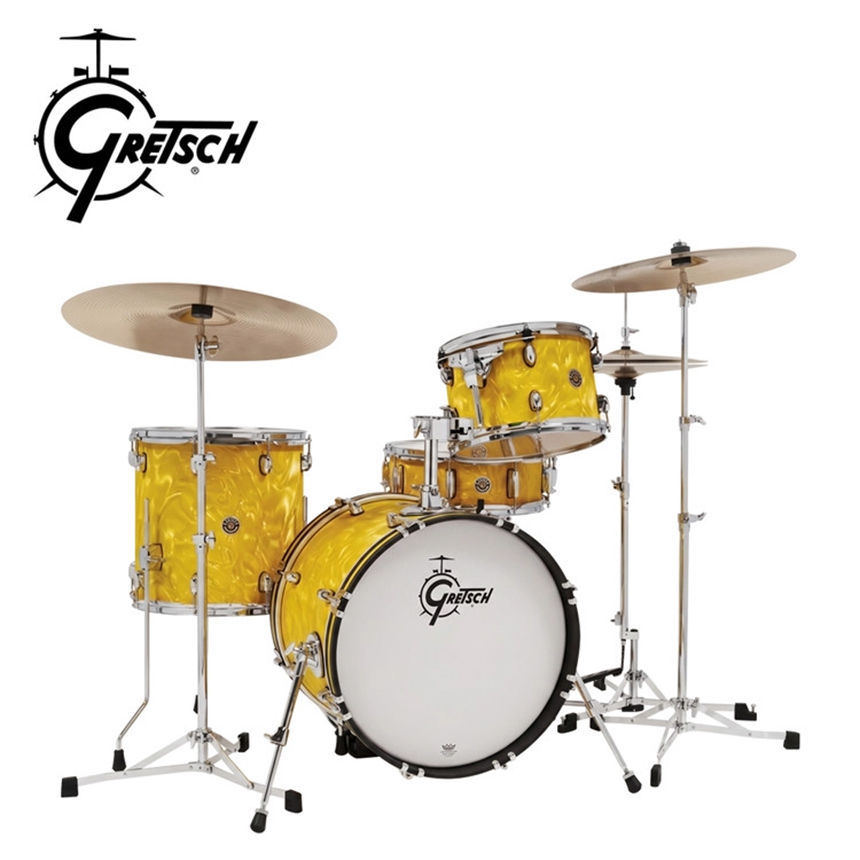 Gretsch Catalina Club Jazz (카탈리나 클럽 재즈 4기통+하드웨어팩) Yellow Satin Flame 컬러 / CC2-J484-YSF