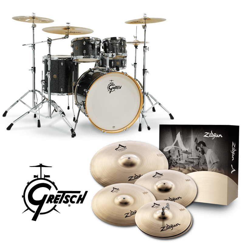 [할인패키지] Gretsch CM1 카탈리나 메이플 + Zildjian A Custom 심벌 세트 (CM1-E825)