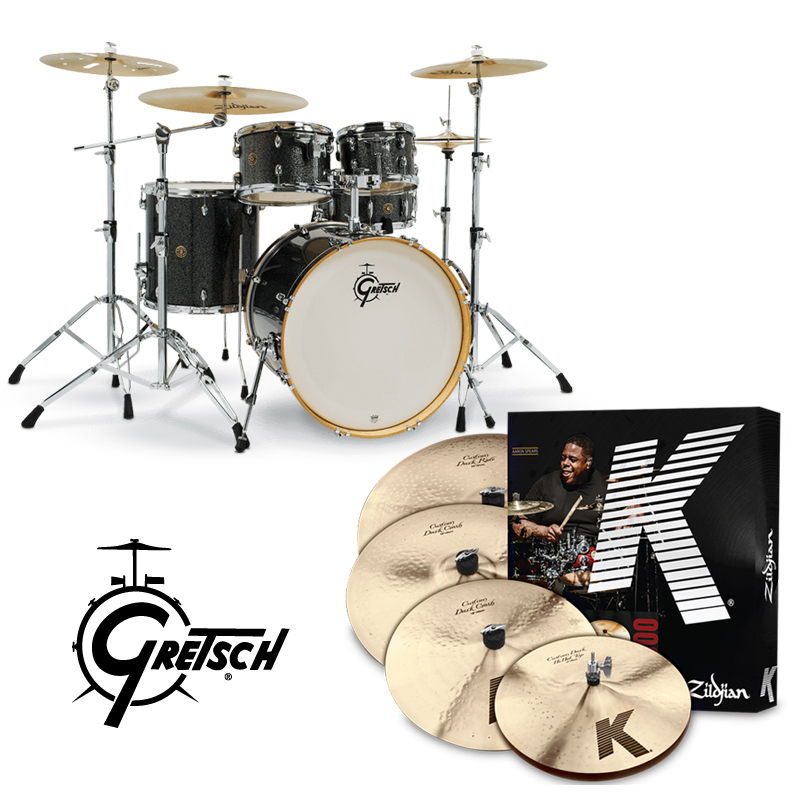 [할인패키지] Gretsch CM1 카탈리나 메이플 + Zildjian K Custom 심벌 세트 (CM1-E825)