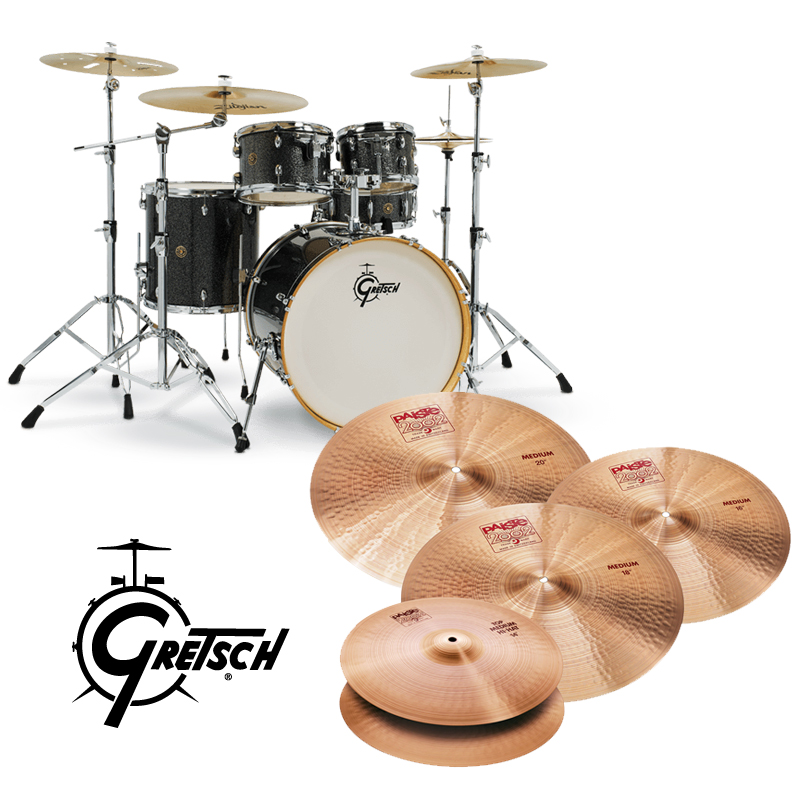 [할인패키지] Gretsch CM1 카탈리나 메이플 + Paiste 2002 Medium 심벌 세트 (CM1-E825)