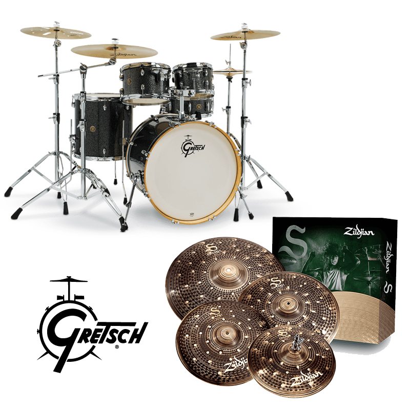 [할인패키지] Gretsch CM1 카탈리나 메이플 + Zildjian S Dark 심벌 세트 (CM1-E825)