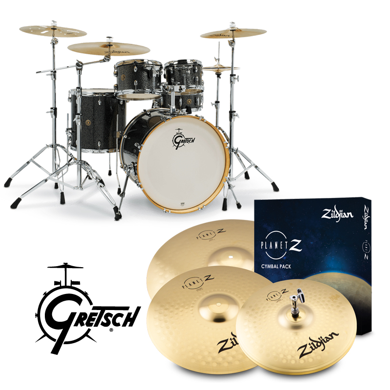 [할인패키지] Gretsch CM1 카탈리나 메이플 + Zildjian Planet Z 심벌 세트 (CM1-E825)