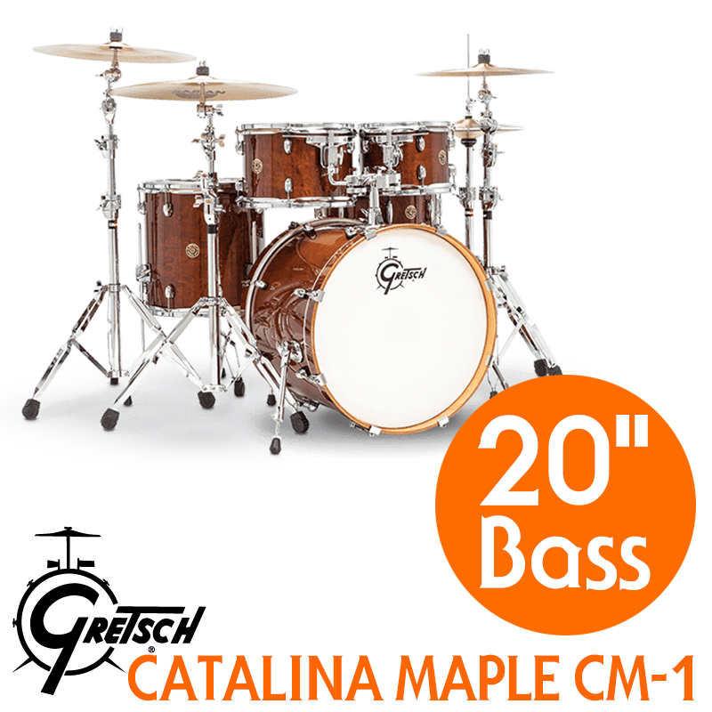 [★드럼채널★] Gretsch CM1 Catalina Maple 20" 베이스/ Walnut Glaze (5기통+하드웨어팩) /CM1-E605