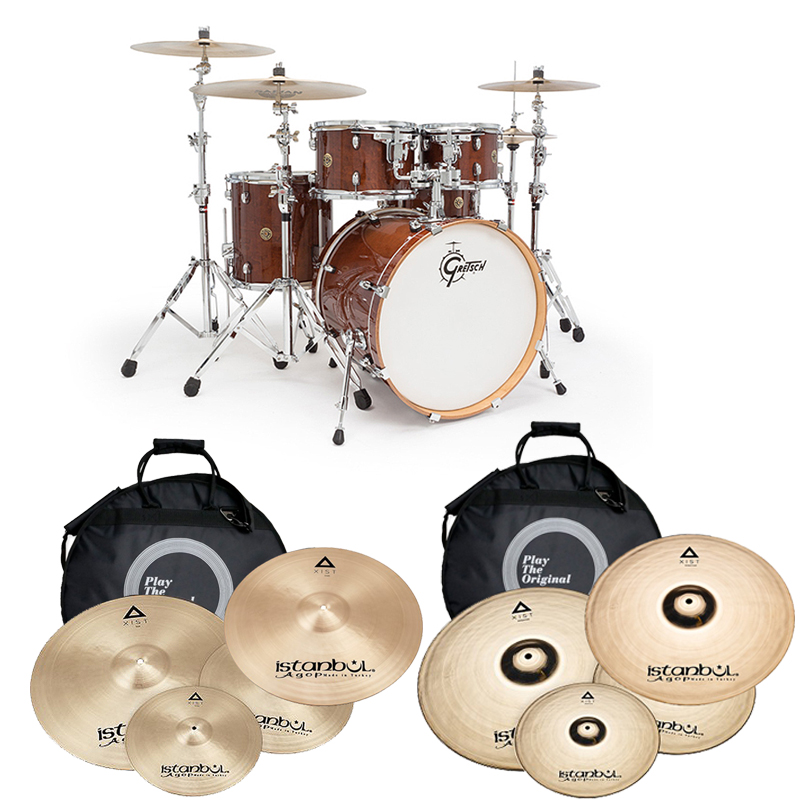 Gretsch CM1 Catalina Maple + Istanbul Xist Cymbal Set Package CM1 XIST314