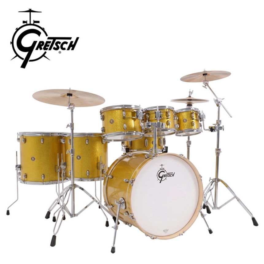 Gretsch 2026 New Series Catalina Maple (2026 새로운 시리즈 카탈리나 메이플 7기통+하드웨어팩) Lemon Sparkle 컬러 / CM2-E627-LS