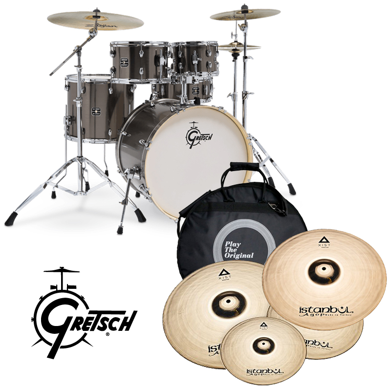 [할인패키지] Gretsch 에너지 + Istanbul Agop Xist BR 심벌 세트 (GE4E825,색상5종)