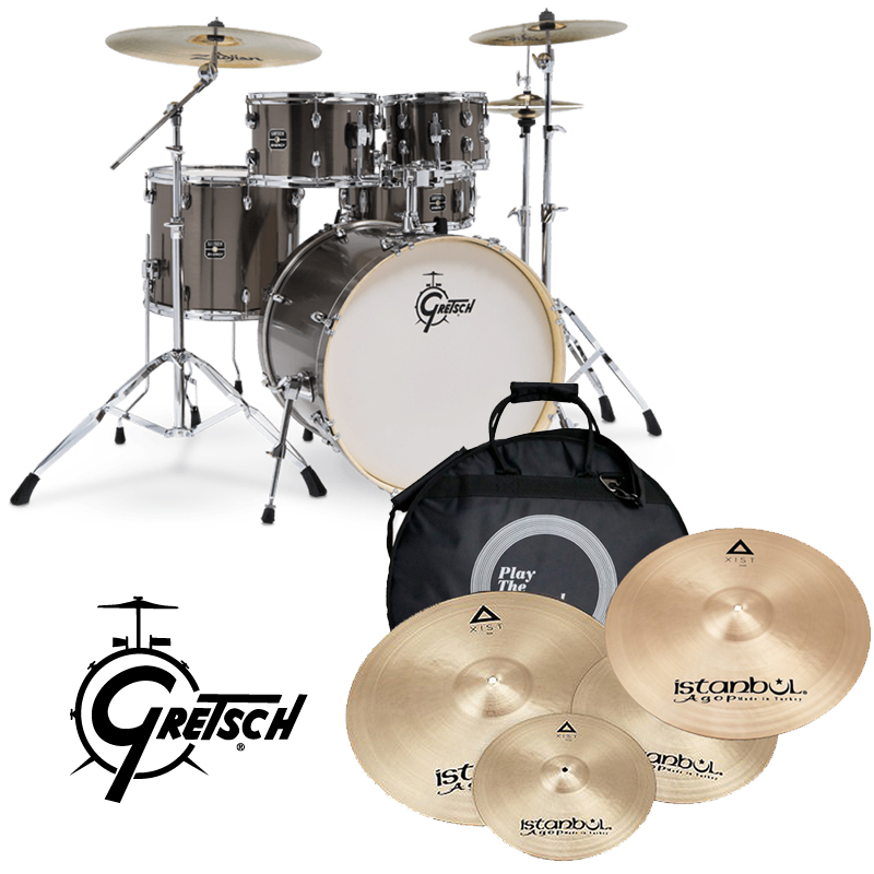 [할인패키지] Gretsch 에너지 + Istanbul Agop Xist TR 심벌 세트 (GE4E825,색상5종)