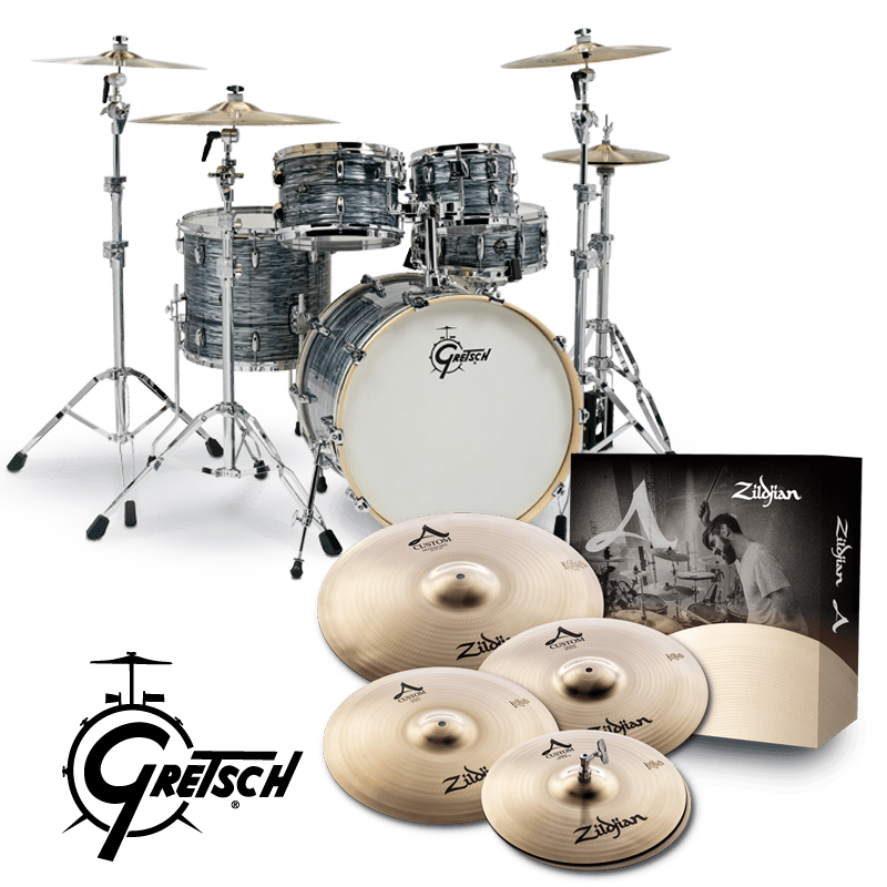 [할인패키지] Gretsch Renown Maple RN2 + Zildjian A Custom 심벌 세트