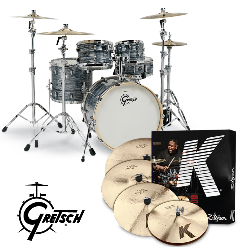 [할인패키지] Gretsch Renown Maple RN2 + Zildjian K Custom 심벌 세트