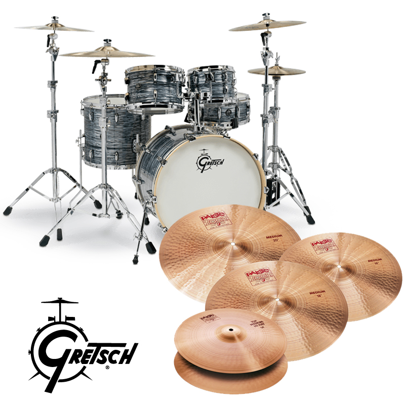 [할인패키지] Gretsch Renown Maple RN2 + Paiste 2002 Medium 심벌 세트