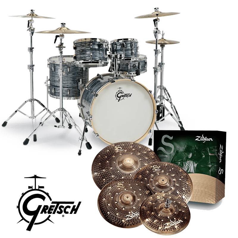 [할인패키지] Gretsch Renown Maple RN2 + Zildjian S Dark 심벌 세트