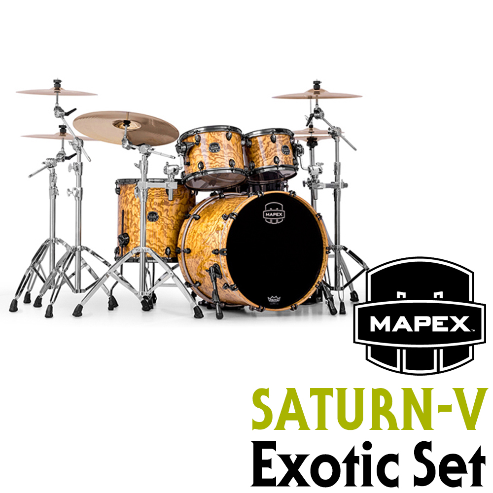 [★드럼채널★] Mapex Saturn-V Exotic 5기통 락 사이즈 드럼세트 (SV529XB)