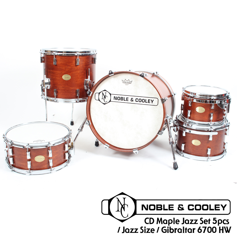 [★드럼채널★] Noble & Cooley CD Maple Jazz Drum Set 5pcs /Honey maple stain matte/ Gibraltar 6700 HW