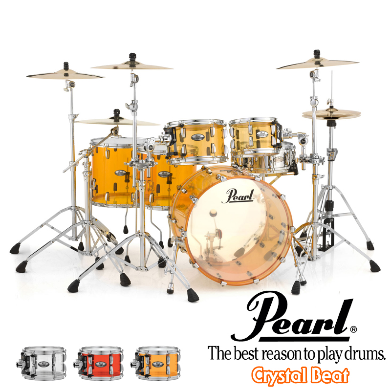 [★드럼채널★] Pearl Crystal Beat 5pcs Shell Pack (아크릴쉘/5기통 쉘팩구성)