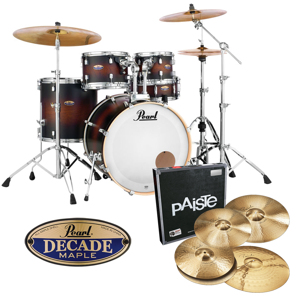 [할인패키지] Pearl 펄 디케이드 메이플 + Paiste Signature 심벌 세트 (DMP925SP)