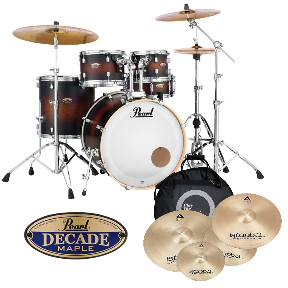 [할인패키지] Pearl 펄 디케이드 메이플 + Istanbul Agop Xist TR 심벌 세트 (DMP925SP)