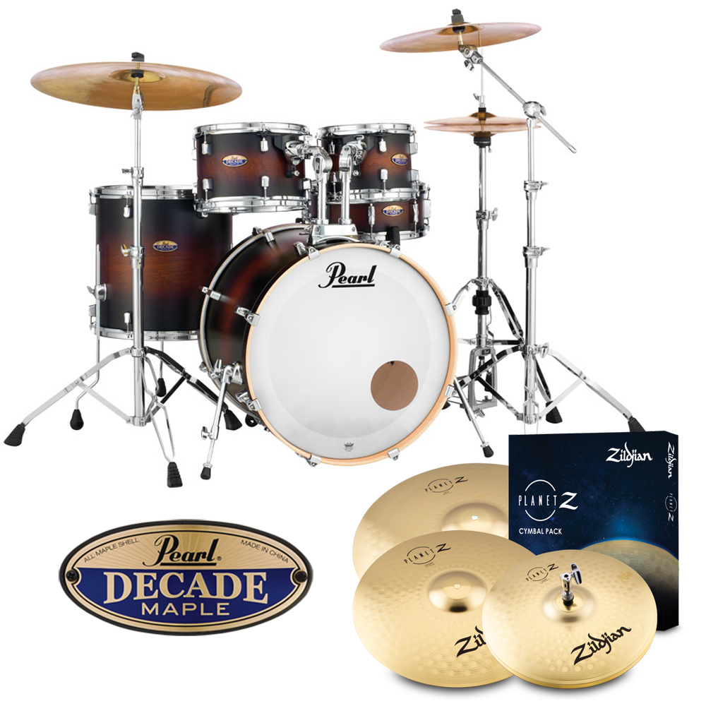 [할인패키지] Pearl 펄 디케이드 메이플 + Zildjian Planet Z 심벌 세트 (DMP925SP)