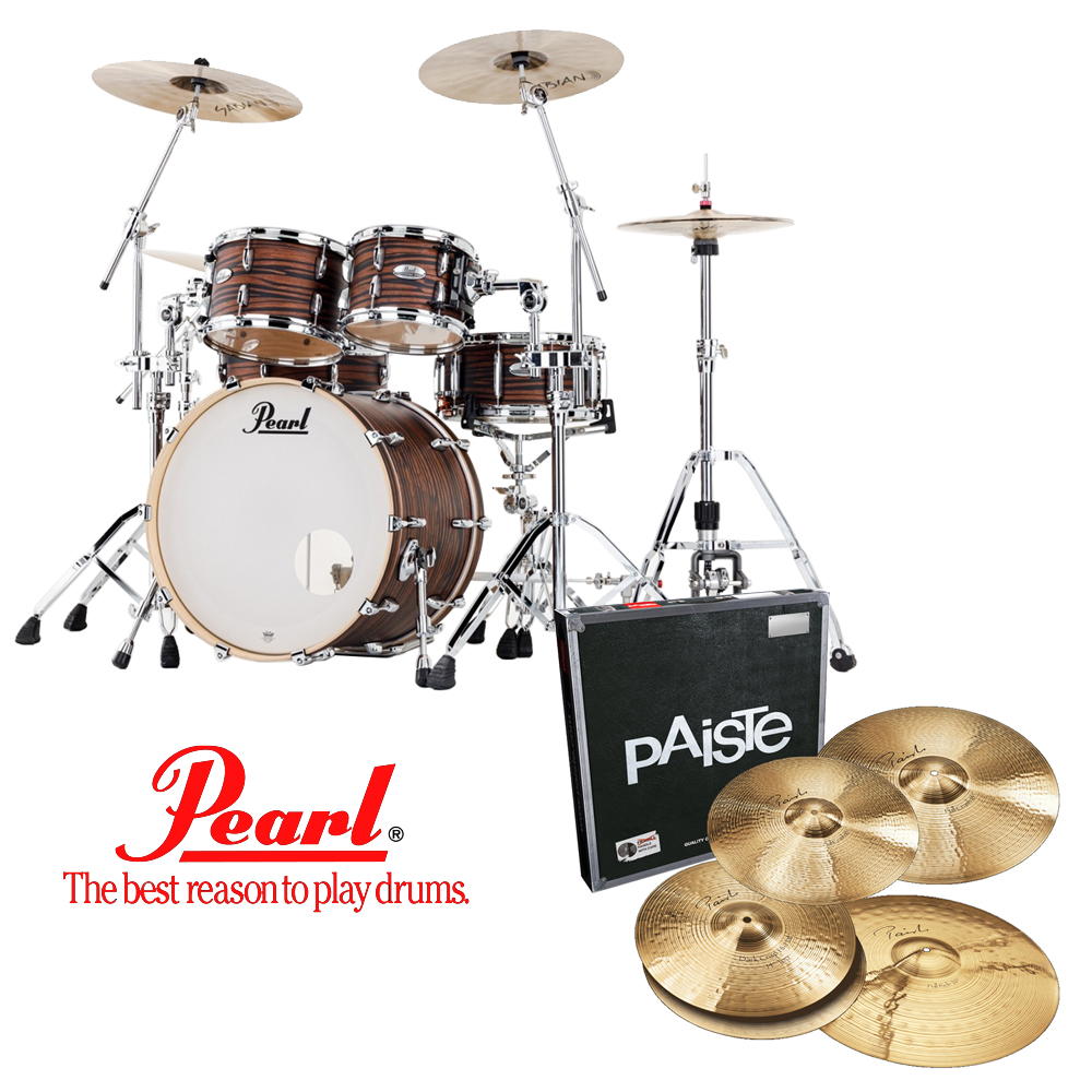 [할인패키지] Pearl 프로페셔널 메이플 + Paiste Signature 심벌 세트 (PMX)