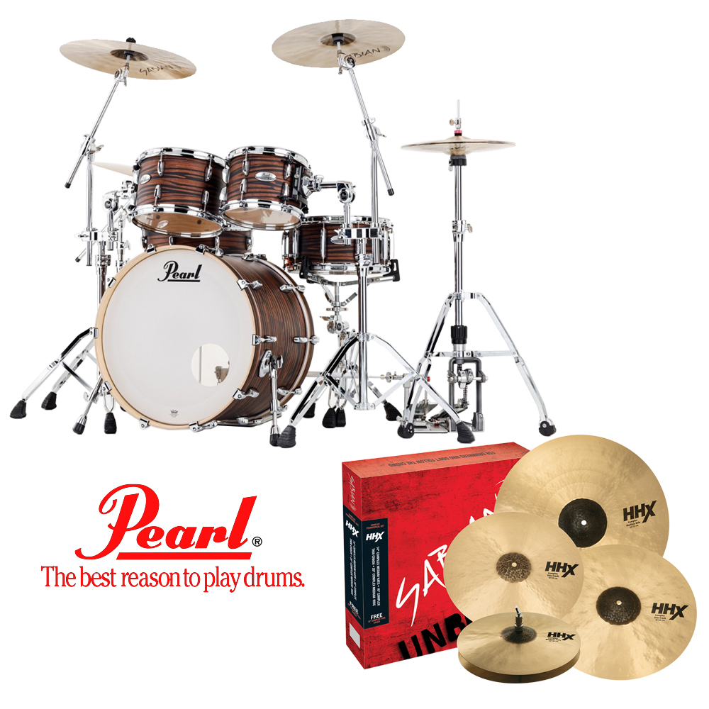 [할인패키지] Pearl 프로페셔널 메이플 + Sabian HHX Complex 심벌 세트 (PMX)