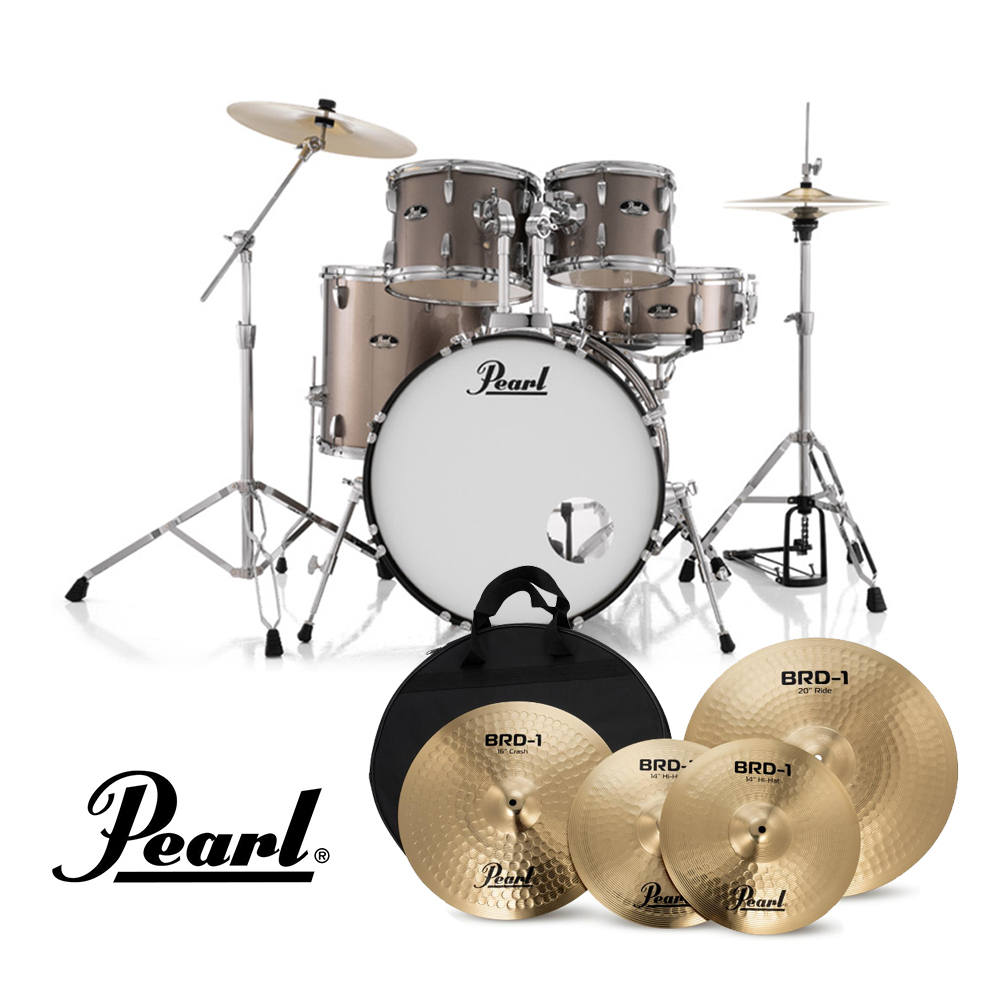 펄 로드쇼 5기통 드럼 풀패키지 (PEARL BRD-1 심벌세트)/Pearl RS525S