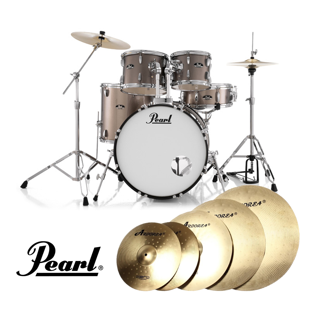 펄 로드쇼 5기통 드럼 풀패키지(ARBOREA HERO 심벌세트)/Pearl RS525S