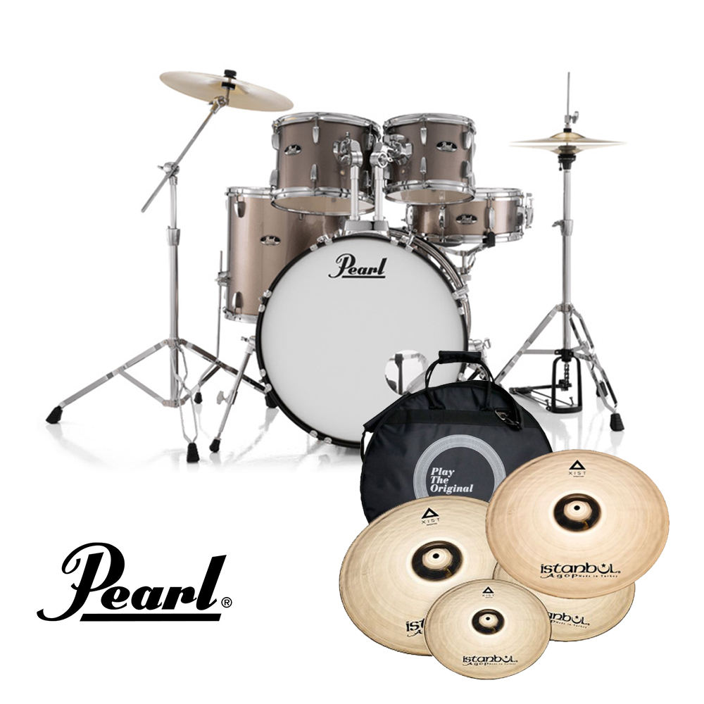 펄 로드쇼 5기통 드럼 풀패키지(ISTANBUL AGOP BR 심벌세트)/Pearl RS525S