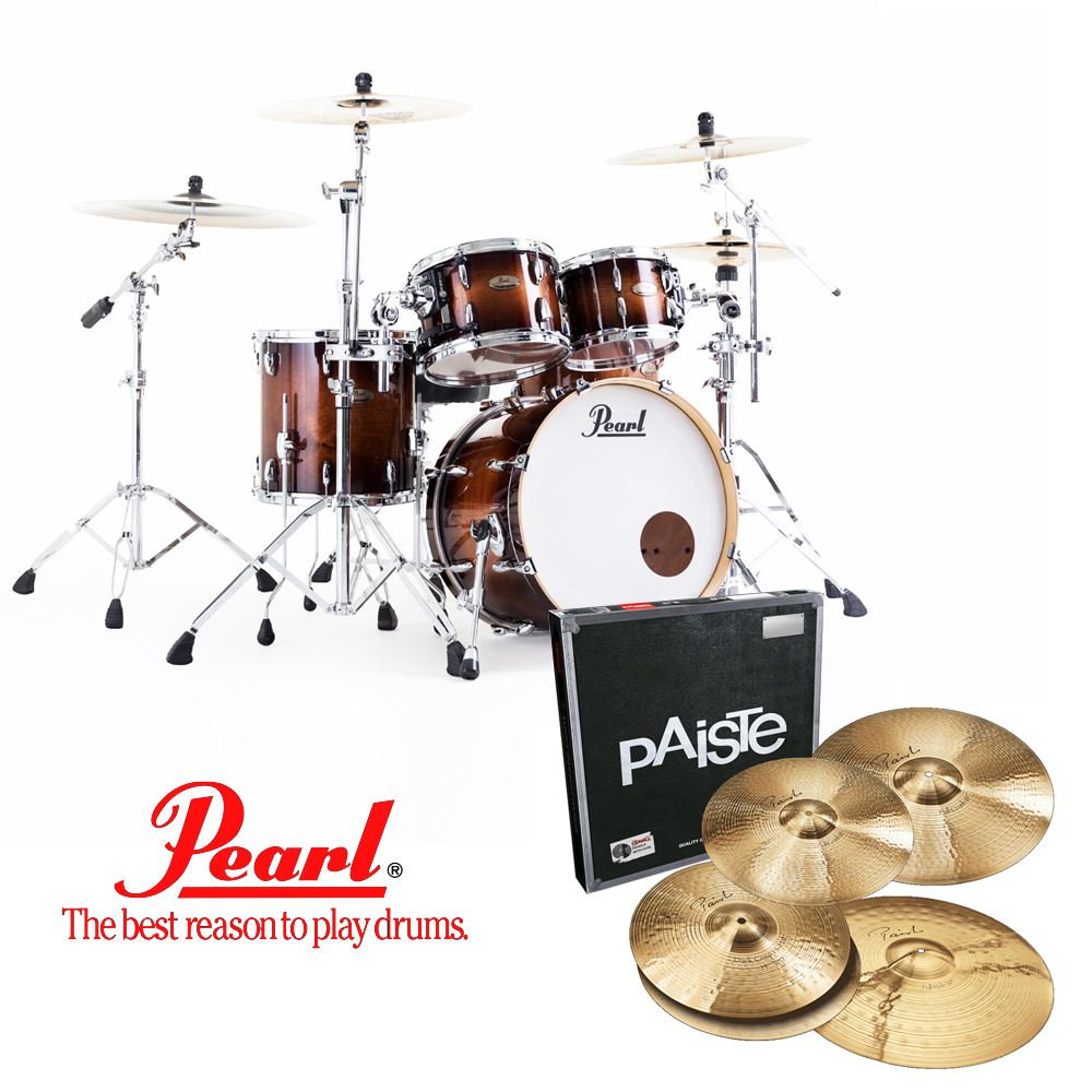 [할인패키지] Pearl 세션 스튜디오 셀렉트 + Paiste Signature 심벌 세트 (STS925)