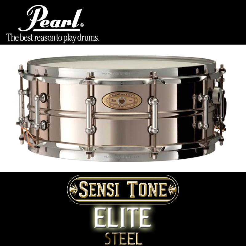 [★드럼채널★] Pearl Sensitone Elite Steel (14x5.75") /스네어/STE14575SC