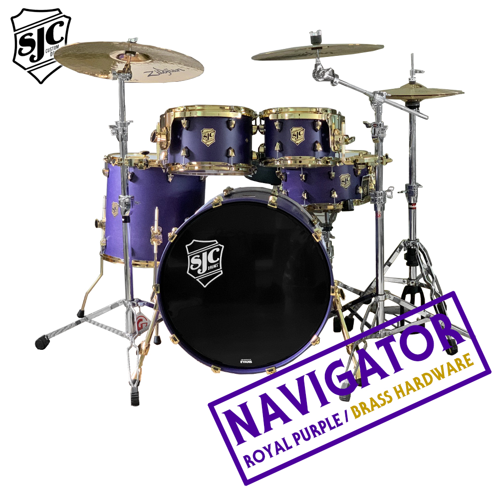 [★드럼채널★] SJC Navigator Series 드럼세트 (Purple Royal/Gibraltar 6700 팩 포함)