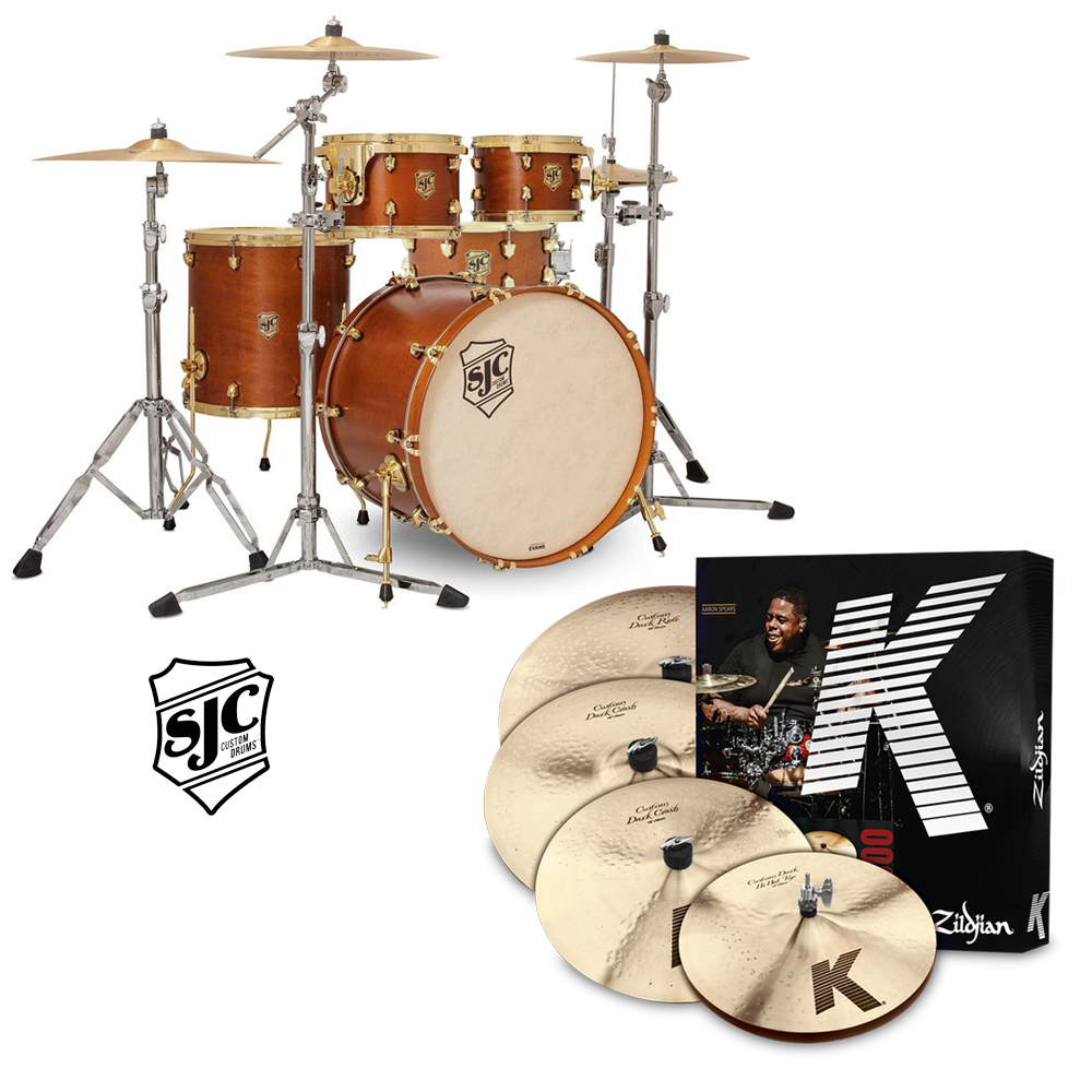 [★드럼채널★] SJC Tour KCD840 드럼+심벌 패키지 (Zildjian K Custom Set / 브라스하드웨어)